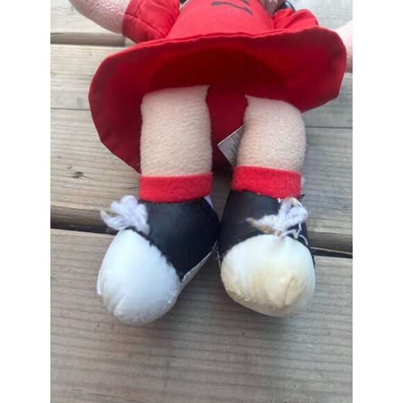 Lucy Peanuts Doll Stuffed body Molded plastic head Red Dress White Sneakers - Picture 3 of 7